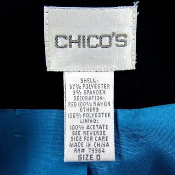 Chicos Embroidered Patchwork Vest Size S Art To Wear Boho Pockets Multicolor - Picture 8 of 13